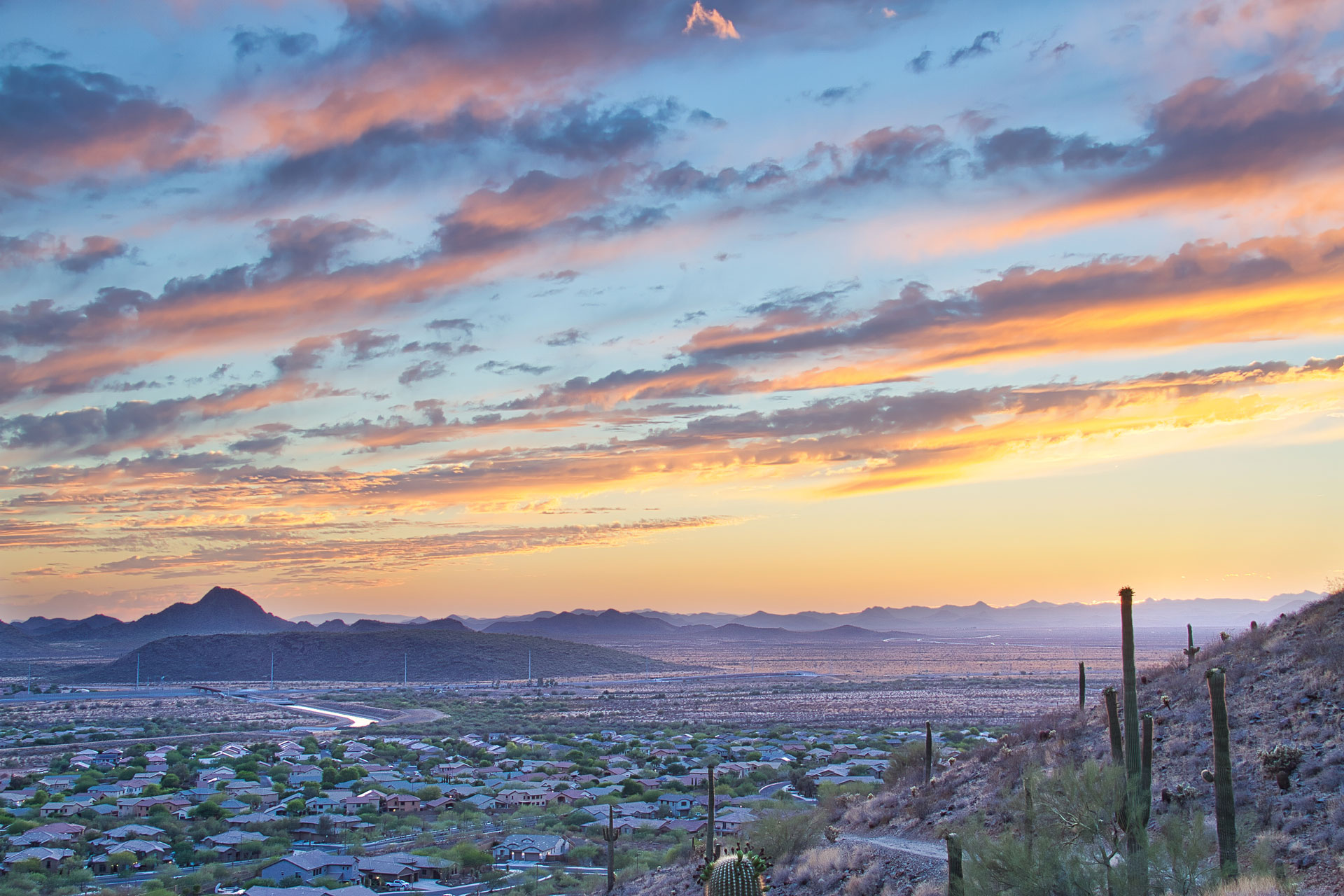 One of the most popular Scottsdale activities: watching the sunset!